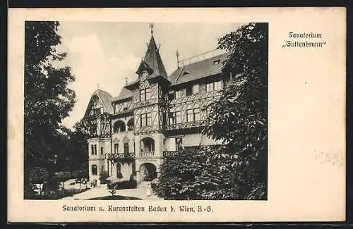 AK Baden bei Wien, Sanatorium Guttenbrunn