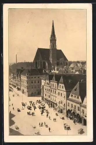 AK Steyr, Stadtplatz, ausblick vom Rathausturm