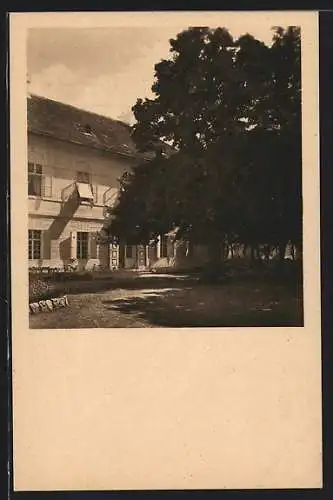 AK Baden, Staatliche Kranken- und Badeanstalt, Sauerhofbad, Eingang