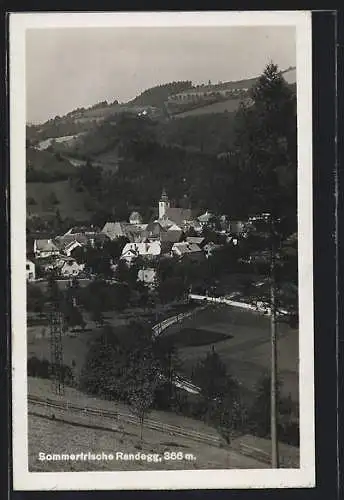 AK Randegg, Ortsansicht mit Umgebung