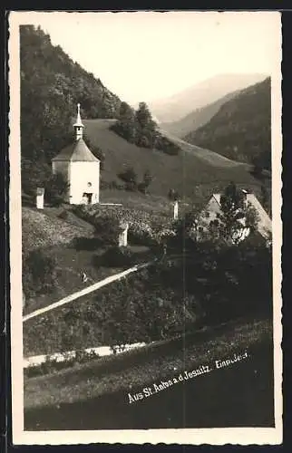 AK St. Anton an der Jessnitz, Blick auf die Einsiedelei