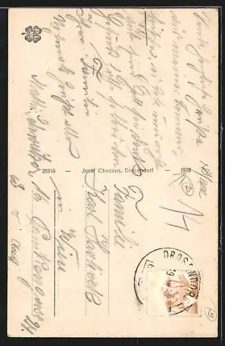 AK Drosendorf an der Thaya, Blick vom Wasser auf den Ort