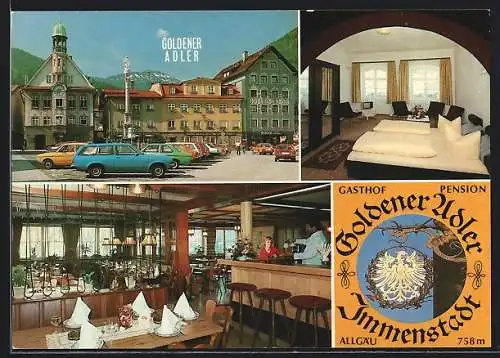 AK Immenstadt, Gasthof Goldener Adler, Marienplatz 14