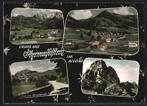 AK Obermaiselstein im Allgäu, Ortsansicht, Besler, Blick vom Hirschsprung