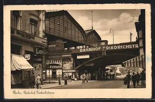 AK Berlin, Bahnhof Friedrichstrasse, Cigarren Neumann