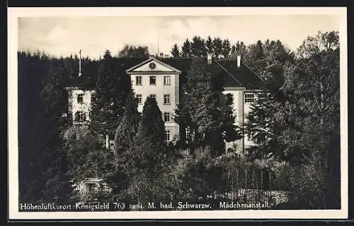 AK Königsfeld i. Schw., Mädchenanstalt im Sonnenschein