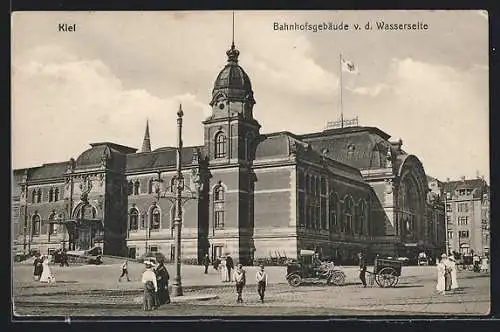 AK Kiel, Bahnhof von der Wasserseite