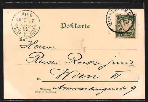 AK München, Sendlingerthor-Platz bei Abendstimmung