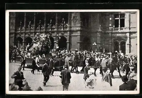 AK Wien, Festzug am X. Sängerbundesfest, 1928