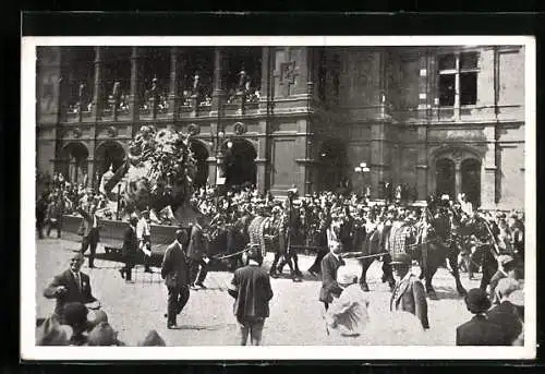 AK Wien, Festzug am X. Sängerbundesfest, 1928