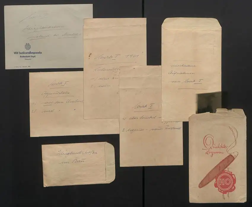 38 Fotografien Frohs, Reichenbach, Ansicht Reichenbach / Vogtland, VEB Textilveredelungswerke Am Markt 5, mit Negativen 10