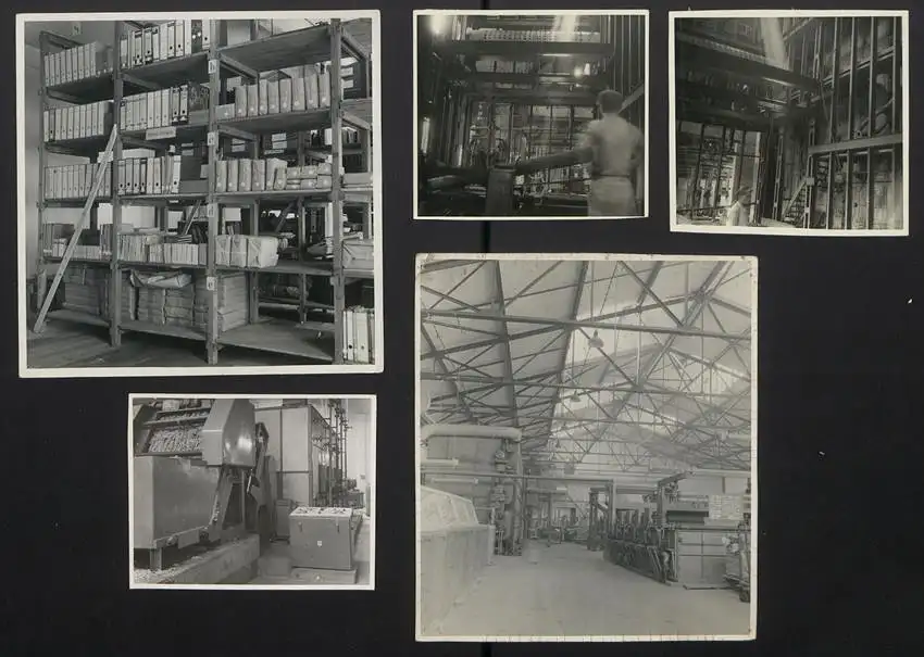 38 Fotografien Frohs, Reichenbach, Ansicht Reichenbach / Vogtland, VEB Textilveredelungswerke Am Markt 5, mit Negativen 2