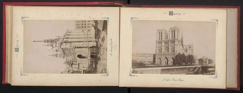 Fotoalbum mit 24 Fotografien, Ansicht Paris, Saint-Gervais, Louvre, Rue de Rivoli, Avenue de la Opera, Place Vendome u.a 12