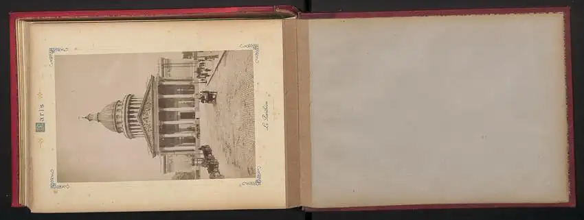 Fotoalbum mit 24 Fotografien, Ansicht Paris, Saint-Gervais, Louvre, Rue de Rivoli, Avenue de la Opera, Place Vendome u.a 13