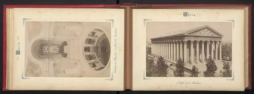 Fotoalbum mit 24 Fotografien, Ansicht Paris, Saint-Gervais, Louvre, Rue de Rivoli, Avenue de la Opera, Place Vendome u.a 7