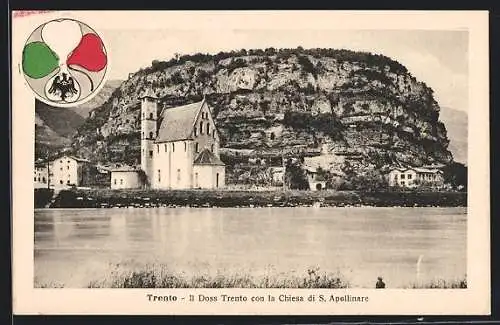 AK Trento, Il Doss Trento con la Chiesa di S. Apollinare