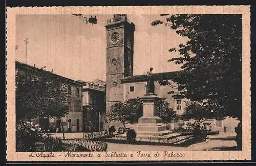 AK L`Aquila, Monumento a Sallustio e Torre di Palazzo