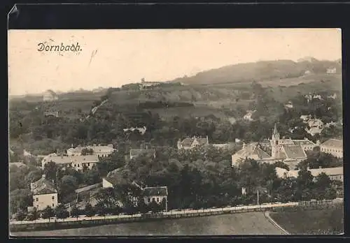 AK Dornbach, Teilansicht mit Kirche