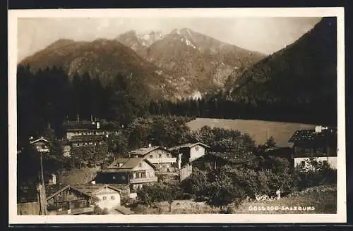 AK Goldegg im Pongau, Blick zum Ort