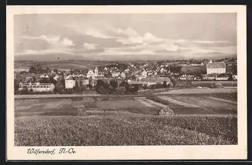 AK Wilfersdorf /N.-Oe., Gesamtansicht aus der Ferne