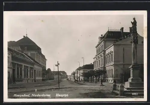 AK Haugsdorf, Blick über den Hauptplatz