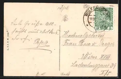 AK Wolkersdorf a. d. Staatsbahn, Partie am Schloss