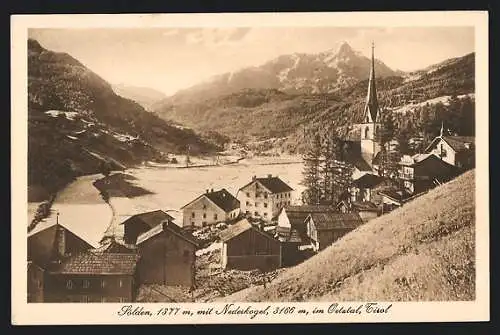 AK Sölden, Gesamtansicht aus der Vogelschau