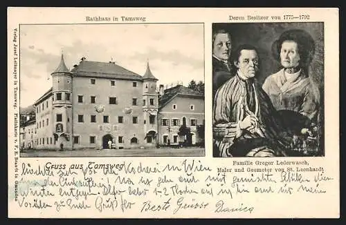 AK Tamsweg, Rathaus, Familie Gregor Lederwasch