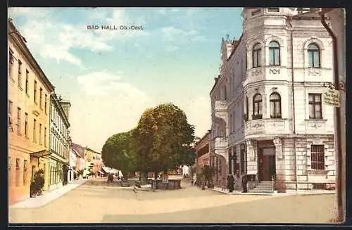 AK Bad Hall /Ob.-Oest., Blick auf die Promenade