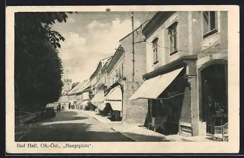 AK Bad Hall /Ob.-Öst., Strassenpartie am Hauptplatz