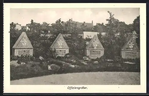 AK Korneuburg, Offiziersgräber auf dem Heldengedächtnisfriedhof