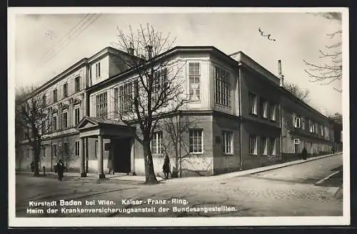 AK Baden bei Wien, Heim der Krankenversicherungsanstalt der Bundesangestellten, Kaiser-Franz-Ring