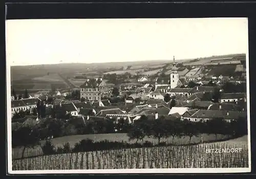 AK Sitzendorf, Gesamtansicht mit der Kirche