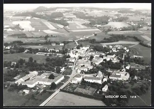 AK Katsdorf /O.-Ö., Gesamtansicht vom Flugzeug aus