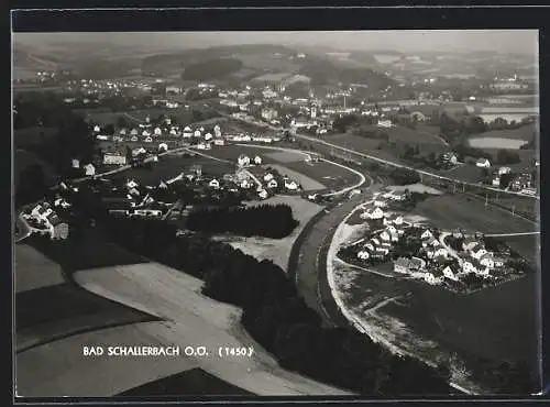 AK Bad Schallerbach /O.-Ö., Gesamtansicht vom Flugzeug aus