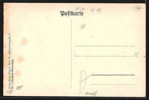 AK Dornbach, Landkarte mit Umgebung