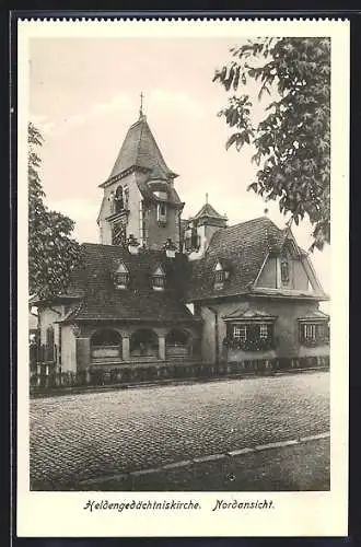 AK Korneuburg, Die Heldengedächtniskirche von der Nordseite