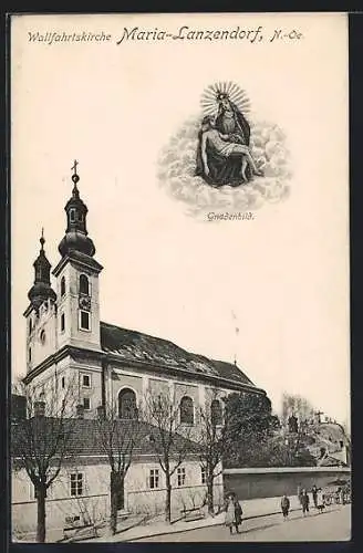 AK Maria-Lanzendorf, Wallfahrtskirche, Marienbild