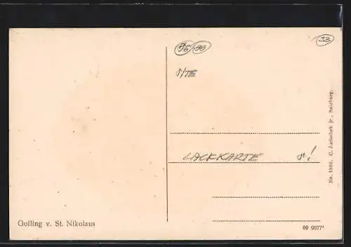 AK Golling an der Salzach, Ortsansicht mit St. Nikolaus