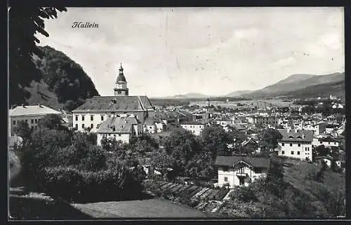 AK Hallein, Ortsansicht vom Berghang aus