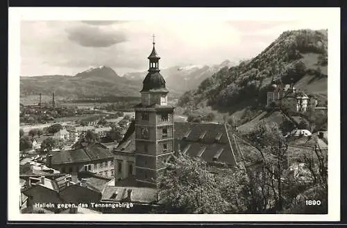 AK Hallein, Kirche gegen das Tennengebirge