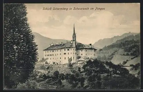 AK Schwarzach im Pongau, Blick auf Schloss Schernberg