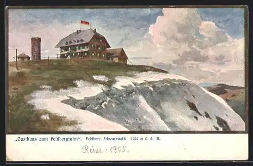 AK Feldberg / Schwarzwald, Gasthaus zum Feldbergturm