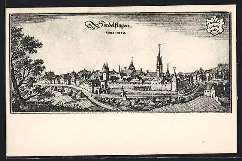 AK Sindelfingen, Anno 1650, Nach Merian