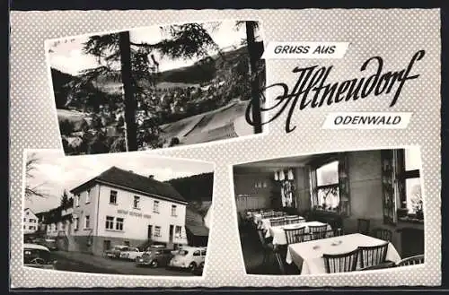 AK Altneudorf im Odenwald, Gasthof Deutscher Kaiser, Ortsansicht