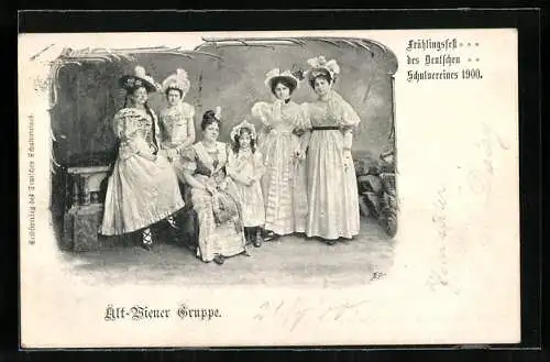 AK Alt-Wiener Gruppe, Frühlingsfest des Deutschen Schulvereins 1900