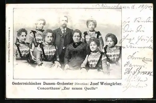 AK Oesterreichisches Damenorchester, Direction Josef Weissgärber