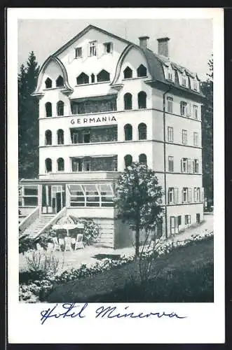 AK Pörtschach /Wörthersee, Hotel Pension Haus Germania