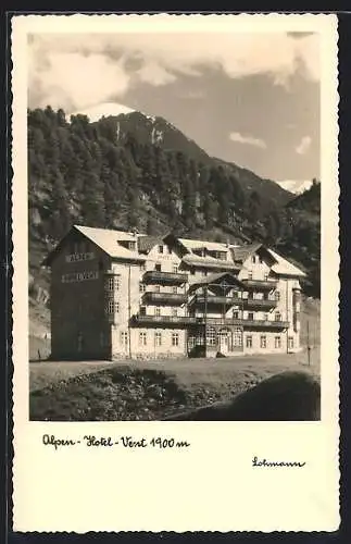 AK Vent, Blick auf das Alpen-Hotel