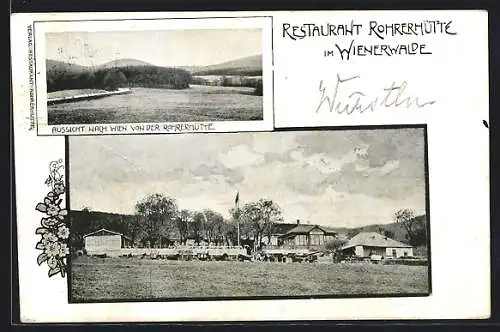 AK Neuwaldegg, Restaurant Rohrerhütte im Wienerwald